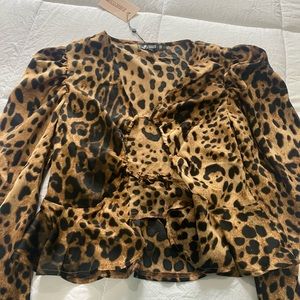 Cheetah blouse from misguided.